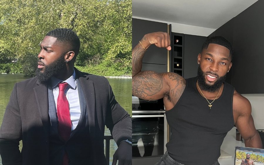 Dwayne Latinwo, suit and gym